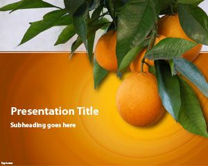 Orange Tree PowerPoint Template