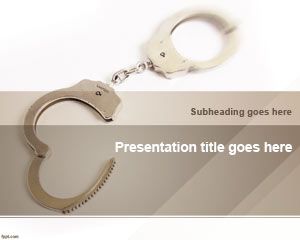 Handcuffs PowerPoint Template