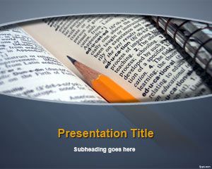 Free Dictionary PowerPoint Template for PowerPoint and Google Slides