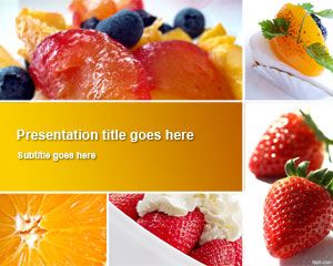 Fruit Dishes PowerPoint Template