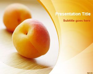 Peach Fruit PowerPoint Template