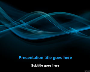 Black Smoke Abstract PowerPoint Template