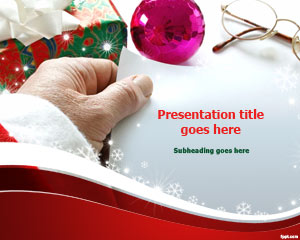 Santa Claus Gift List PowerPoint Template