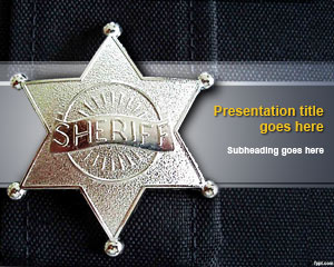 Sheriff PowerPoint Template