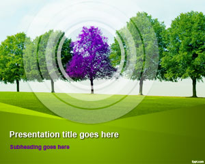 Tree Line PowerPoint Template
