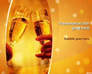 Champagne Celebration PowerPoint Template