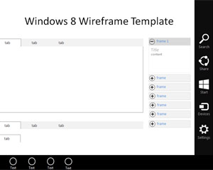 Windows 7 Wireframe Template for PowerPoint