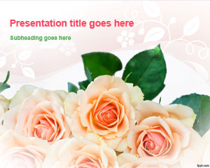 Bunch of Roses PowerPoint Template