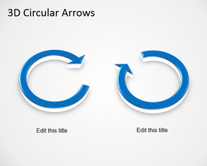 Free 3D Circular Arrows Template for PowerPoint
