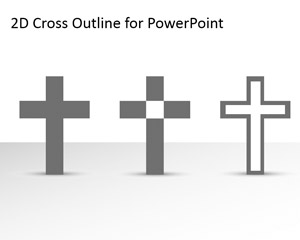 2d-cross-outline-powerpoint