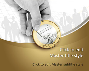 Free 1 Euro Coin PowerPoint Template