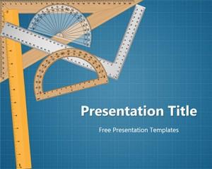 Ruler For Drawing And Measurement Powerpoint Templates