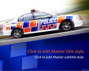 Police Car PPT Template