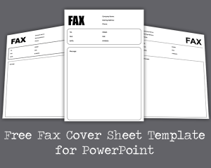 Free Fax Cover Sheet PowerPoint Template