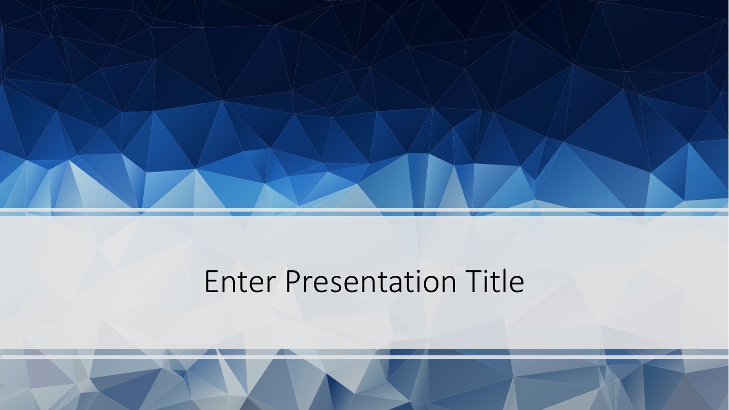 Free Low Poly PowerPoint Template Free PowerPoint Templates