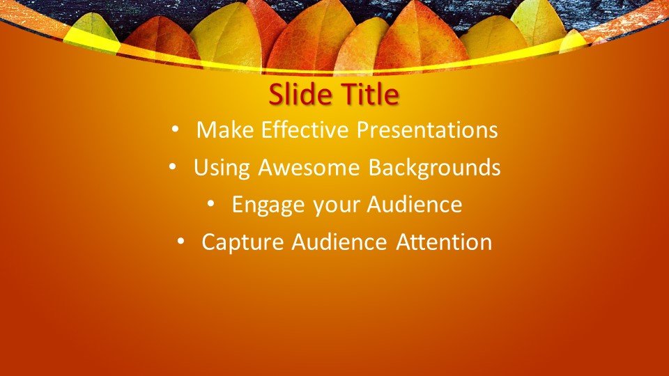 Free Modern Autumn PowerPoint Template Design - Free PowerPoint Templates
