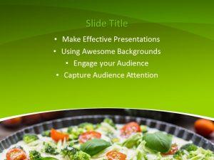Free Vegetables Pie PowerPoint Template
