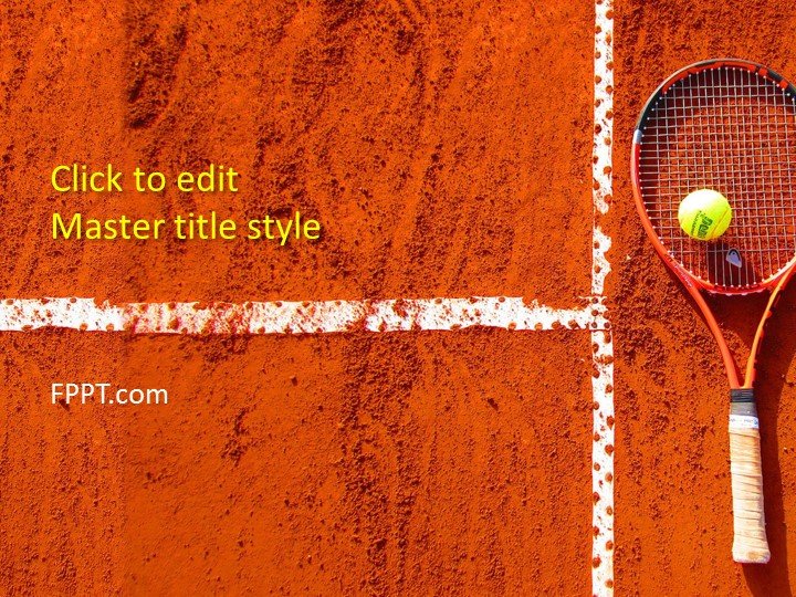 Free Tennis PowerPoint Template Free PowerPoint Templates