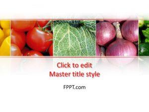 Free Green Groceries PowerPoint Template
