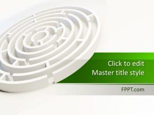 Free Labyrinth PowerPoint Background Design