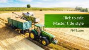 An awesome angroindustry PPT template with agricultural background
