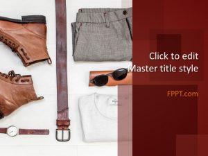 Free Men’s Clothing PowerPoint Template