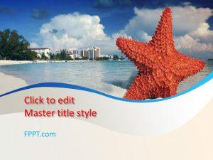 Free Starfish PowerPoint Template