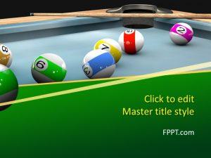 Free Billiard Balls PowerPoint Template