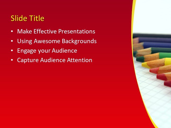 160109crayonstemplate4x33 Free PowerPoint Templates