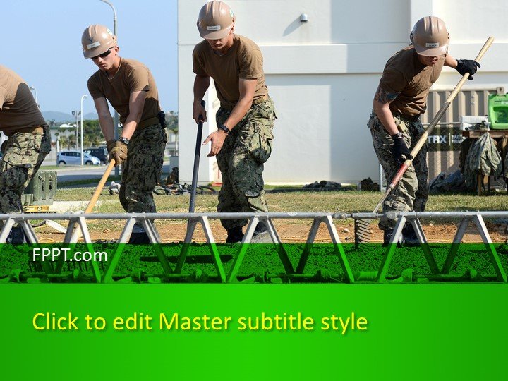 Free Road Workers PowerPoint Template