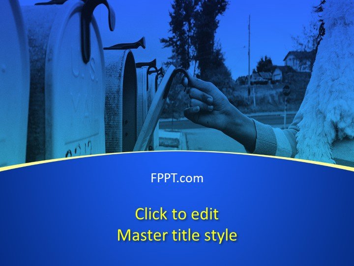 Free Mailbox PowerPoint Template