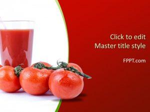 Free Tomato Juice PowerPoint Template