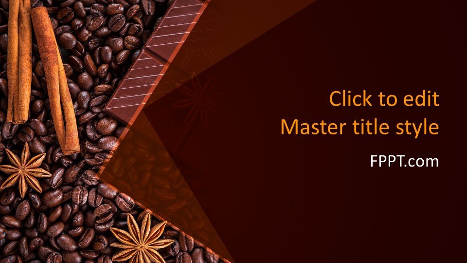 Free Chocolate Grains PowerPoint Template Free PowerPoint Templates