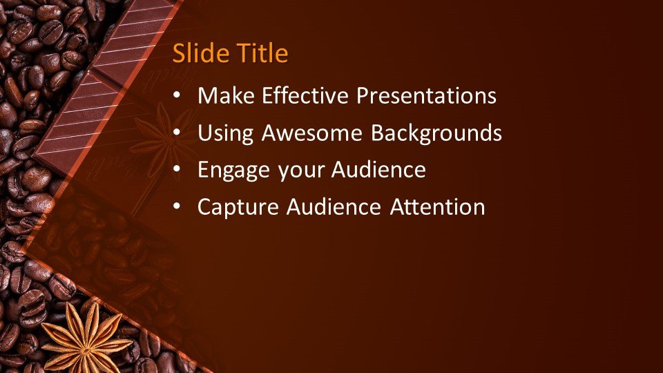Free Chocolate Grains PowerPoint Template - Free PowerPoint Templates