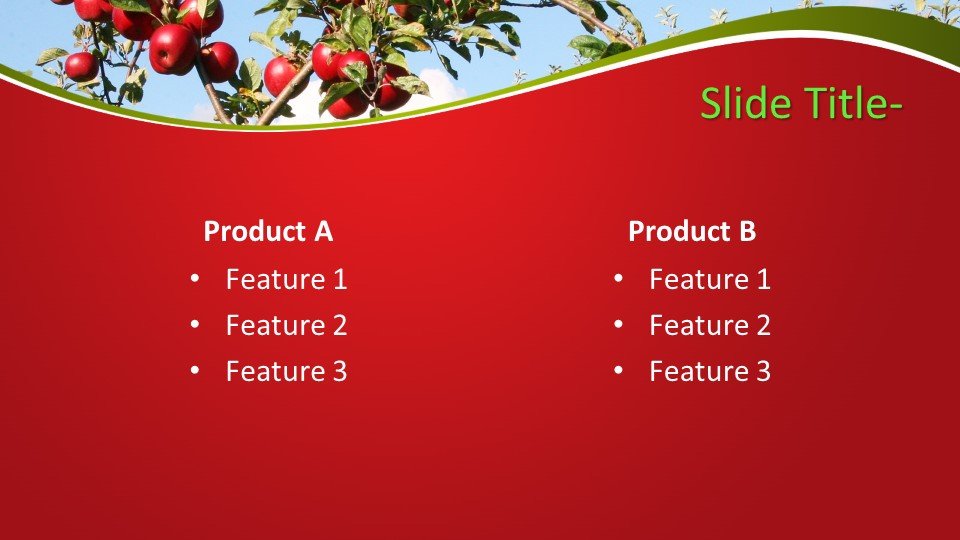 Free Apples Tree PowerPoint Template - Free PowerPoint ...