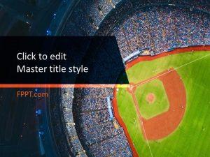 Free Baseball Stadium PowerPoint Template