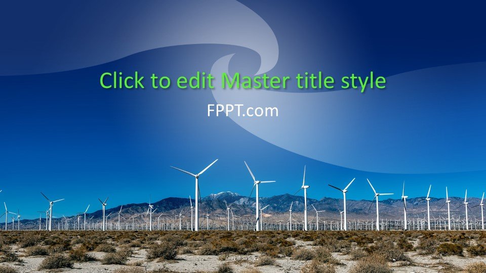 wind turbine animation for powerpoint