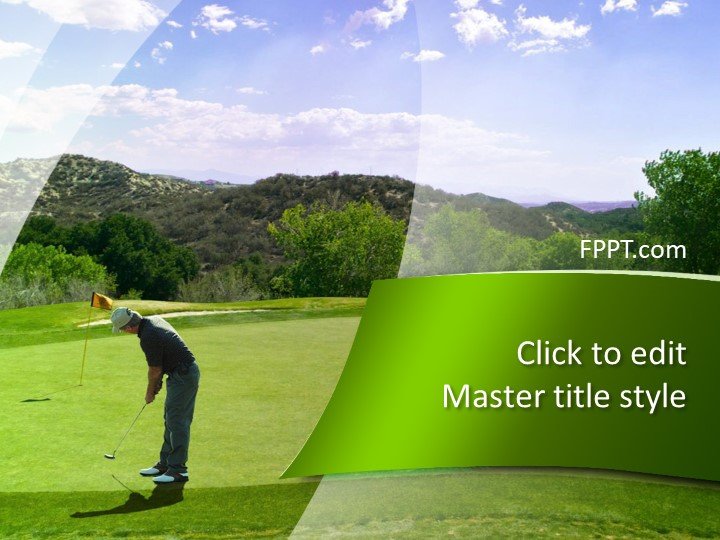 Free Golf Training PowerPoint Template Free PowerPoint Templates