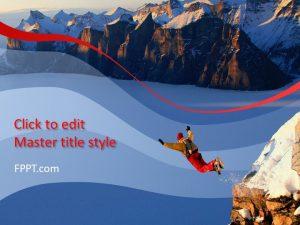 Free Jumping Off The Cliff PowerPoint Template