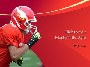 Free Football Player PowerPoint Template