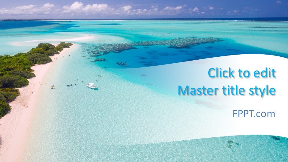 Free Paradise Beach PowerPoint Template Free PowerPoint Templates