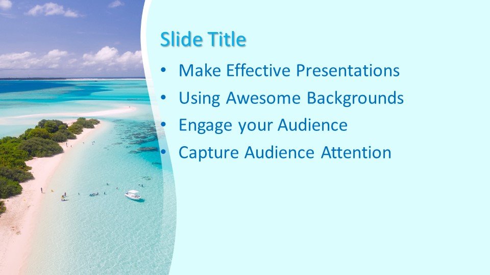 Free Paradise Beach PowerPoint Template Free PowerPoint Templates