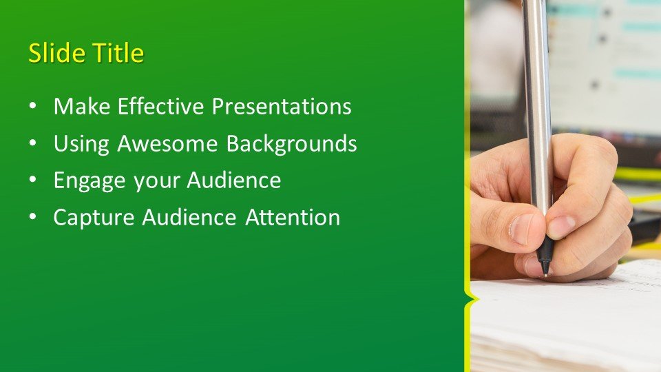 writing powerpoint presentation templates