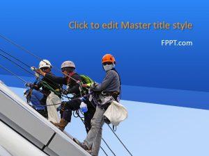 Free Working at Heights PowerPoint Template