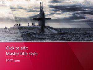 Free Submarine PowerPoint Template
