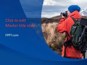 Free Adventure Photographer PowerPoint Template