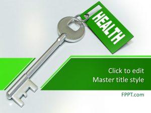 Free Key to Health PowerPoint Template