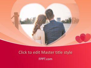 Love Hearts And Couples Powerpoint Templates