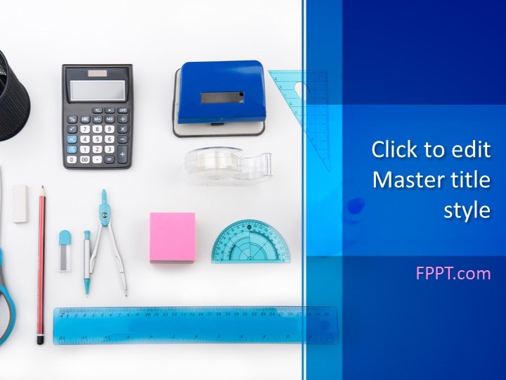 Free Office Supplies PowerPoint Templates