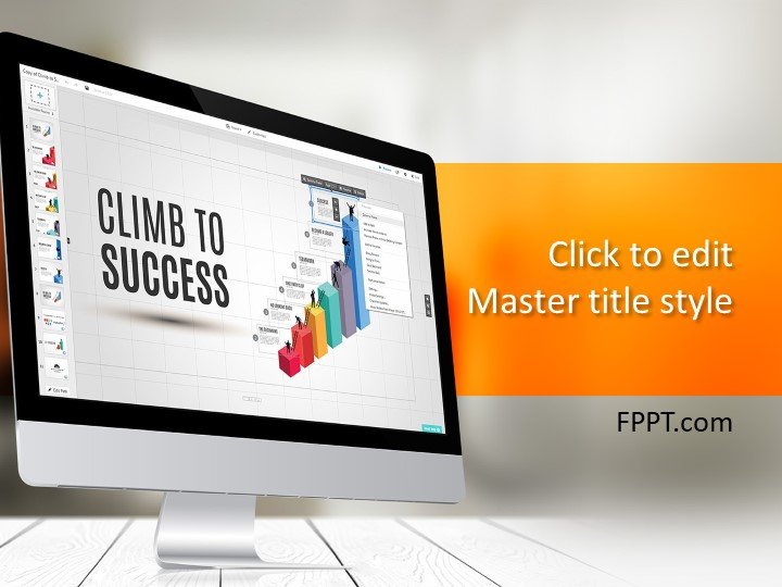 Free Climb To Success PowerPoint Template